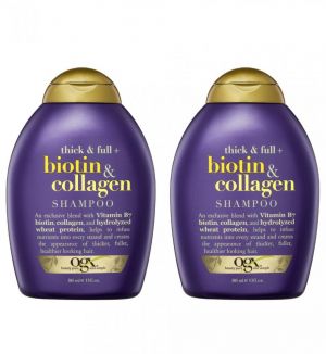 (BUNDLE OF 2) OGX THICK & FULL + BIOTIN & COLLAGEN SHAMPOO 385ML