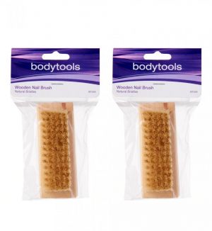 (BUNDLE OF 2) BT559 BODYTOOLS WOODEN NAIL BRUSH BT559