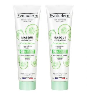 (BUNDLE OF 2) EVOLUDERM MOISTURIZING CUCUMBER FACE MASK 150G