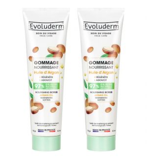 (BUNDLE OF 2) EVOLUDERM NOURISHING ARGAN OIL FACIAL SCRUB 150G