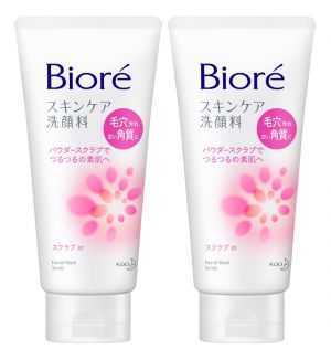 (BUNDLE OF 2) BIORE FACIAL FOAM SCRUB 130G