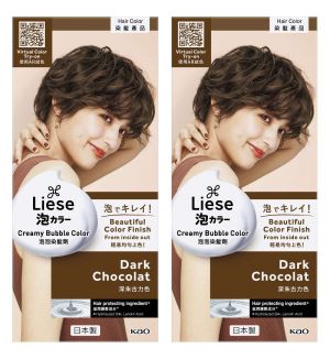 (BUNDLE OF 2) LIESE NATURAL SERIES CREAMY BUBBLE HAIR COLOR DARK CHOCOLAT