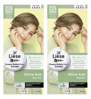 (BUNDLE OF 2) LIESE DESIGN SERIES CREAMY BUBBLE HAIR COLOR OLIVE ASH