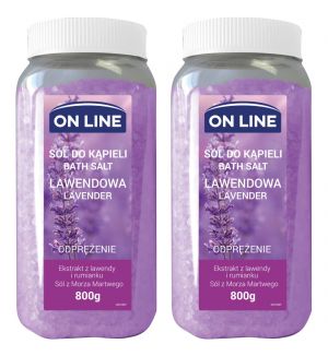 (BUNDLE OF 2) ON LINE LAVENDER BATH SALT 800G