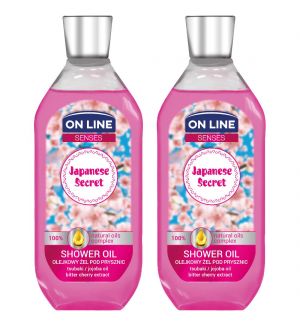 (BUNDLE OF 2) ON LINE SENSES SHOWER OIL JAPANESE SECRET 500ML