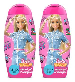 (BUNDLE OF 2) BI-ES BARBIE DREAMHOUSE SHOWER GEL & SHAMPOO 250ML
