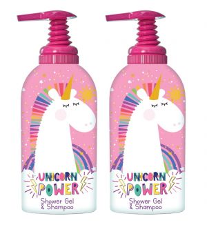 (BUNDLE OF 2) BI-ES UNICORN POWER SHOWER GEL & SHAMPOO 1000ML