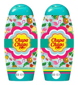 (BUNDLE OF 2) BI-ES CHUPA CHUPS 2 IN 1 SHOWER GEL PINEAPPLE 250ML