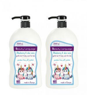 (BUNDLE OF 2) BL KIDS GENTLE HAIR & BODY WASH (BLUEBERRY & ALOE VERA) 1000ML
