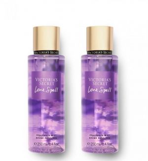 VICTORIA'S SECRET BODY MIST LOVE SPELL 250ML X2 QTY