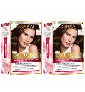 (Bundle of 2) L'Oreal Excellence Creme 3 Dark Brown