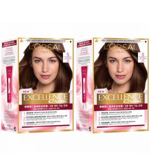 (Bundle of 2) L'Oreal Excellence Creme 5 Natural Light Brown