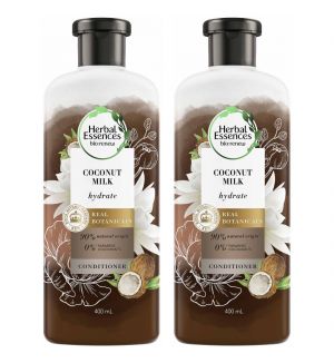 (BUNDLE OF 2) CLAIROL HERBAL ESSENCES COCONUT MILK CONDITIONER 400ML