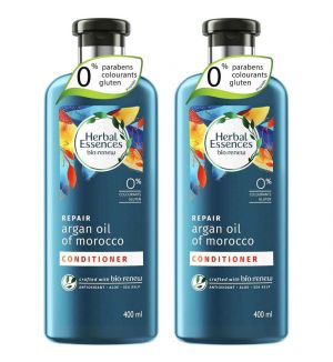 (BUNDLE OF 2) CLAIROL HERBAL ESSENCES ARGAN OIL OF MOROCCO CONDITIONER 400ML