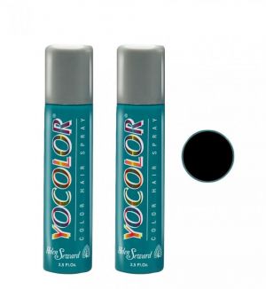 (BUNDLE OF 2) HELEN SEWARD YOCOLOR COLOR HAIR SPRAY 75ML NERO