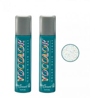 (BUNDLE OF 2) HELEN SEWARD YOCOLOR COLOR HAIR SPRAY 75ML GLITTER MULTICOLOR
