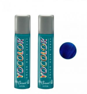 (BUNDLE OF 2) HELEN SEWARD YOCOLOR COLOR HAIR SPRAY 75ML BLU