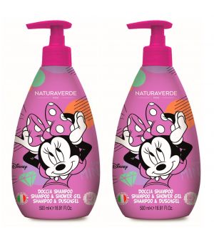 NATURAVERDE DISNEY CLASSIC SHAMPOO & SHOWER GEL SWEET STRAWBERRY MINNIE 500ML X 2