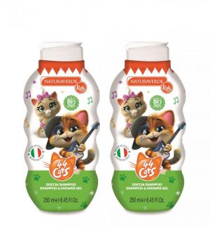 (BUNDLE OF 2) NATURAVERDE 44 CATS SHAMPOO & SHOWER GEL 250ML