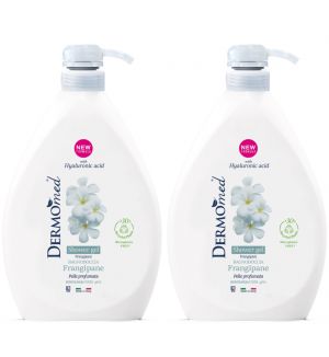 (BUNDLE OF 2) DERMOMED BATH & SHOWER GEL FRANGIPANI 1000ML