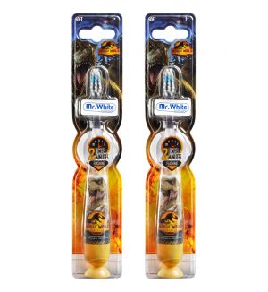 (BUNDLE OF 2) MR WHITE JURASSIC WORLD FLASHING TOOTHBRUSH