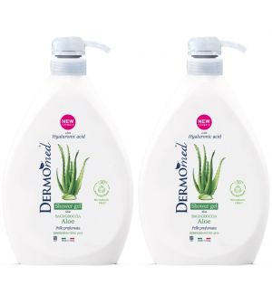 (BUNDLE OF 2) DERMOMED BATH & SHOWER GEL ALOE 1000ML