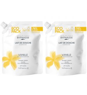 (BUNDLE OF 2) BYPHASSE ECOPACK CARESSE SHOWER CREAM VANILLA 1L