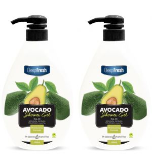 (BUNDLE OF 2) DEEP FRESH SHOWER GEL AVOCADO 1000ML