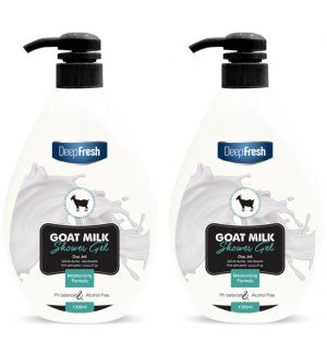 (BUNDLE OF 2) DEEP FRESH SHOWER GEL GOAT MILK 1000ML