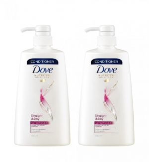 (BUNDLE OF 2) DOVE CONDITIONER STRAIGHT & SILKY 660ML