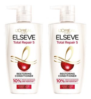 (BUNDLE OF 2) L'OREAL PARIS TOTAL REPAIR 5 RESTORING CONDITIONER 450ML