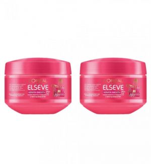 (BUNDLE OF 2) LOREAL PARIS KERATIN SMOOTH MASK 200ML