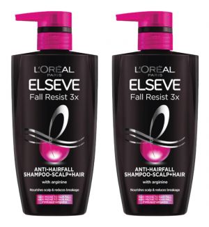 (BUNDLE OF 2) L'OREAL PARIS FALL RESIST 3X ANTI-HAIRFALL SHAMPOO 620ML - BEAUTY LANGUAGE