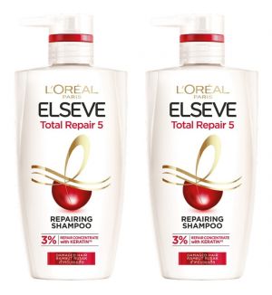 (BUNDLE OF 2) L'OREAL PARIS TOTAL REPAIR 5 SHAMPOO 620ML