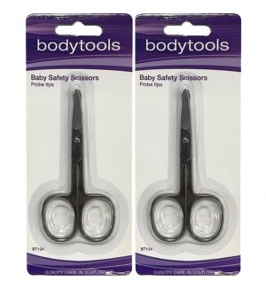 (BUNDLE OF 2) BT124 BODYTOOLS BABY SAFETY SCISSORS