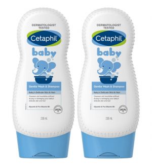 (BUNDLE OF 2) CETAPHIL BABY GENTLE WASH & SHAMPOO (HAIR & BODY) 230ML