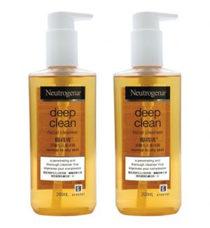 (BUNDLE OF 2) NEUTROGENA DEEP CLEAN FACIAL CLEANSER 200ML