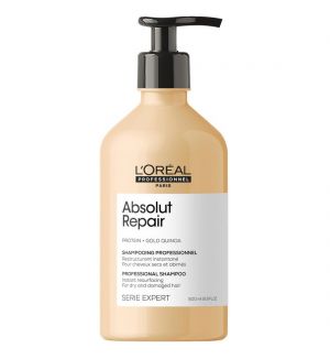 L'OREAL SERIE EXPERT PROTEIN + GOLD QUINOA ABSOLUT REPAIR SHAMPOO 500ML