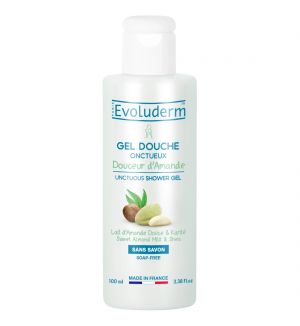 EVOLUDERM UNCTUOUS SHOWER GEL SWEET ALMOND MILK & SHEA 100ML