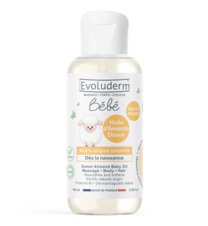EVOLUDERM SWEET ALMOND BABY OIL 100ML