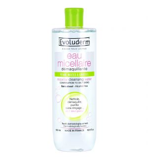 EVOLUDERM MICELLAR CLEANSING WATER 500ML (COMBINATION TO OILY SKIN)