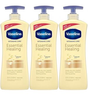 (BUNDLE OF 3) VASELINE INTENSIVE CARE ESSENTIAL HEALING LOTION 600ML