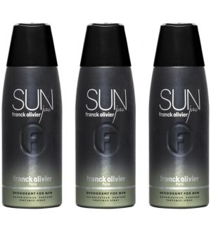 (BUNDLE OF 3) FRANCK OLIVIER SUN JAVA DEODORANT SPRAY FOR MEN 250ML
