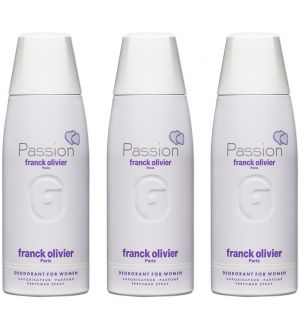 (BUNDLE OF 3) FRANCK OLIVIER PASSION DEODORANT SPRAY FOR WOMEN 250ML