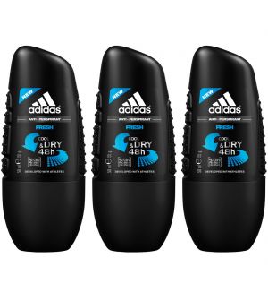 (BUNDLE OF 3) ADIDAS ROLL ON FRESH COOL & DRY 50ML