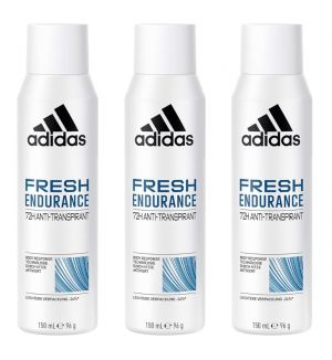 (BUNDLE OF 3) ADIDAS DEO SPRAY WOMAN FRESH ENDURANCE 150ML (NEW)