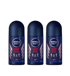 (BUNDLE OF 3) NIVEA DEO ROLL ON MEN DRY IMPACT 50ML