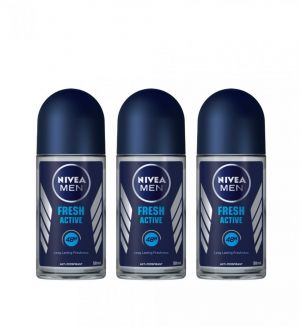(BUNDLE OF 3) NIVEA ROLL ON (M) FRESH ACTIVE 50ML