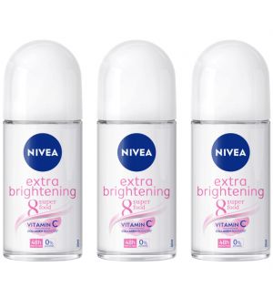 (BUNDLE OF 3) NIVEA ROLL ON EXTRA BRIGHTENING 50ML