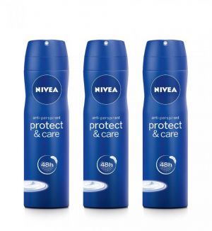 (BUNDLE OF 3) NIVEA DEODORANT SPRAY PROTECT & CARE (L) 150ML